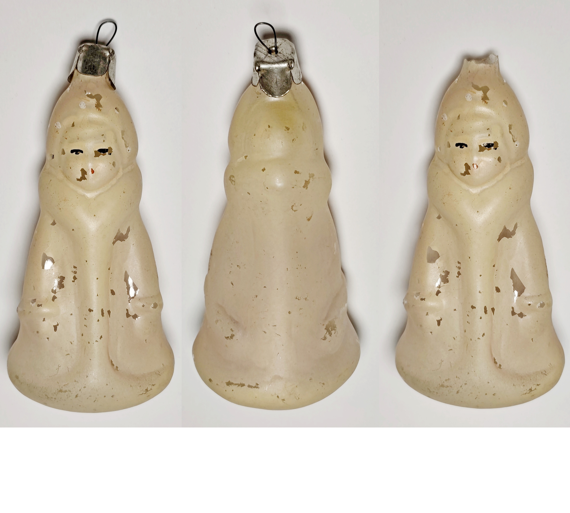 Soviet Glass Christmas Ornament: Rare Snow Maiden / Снегурочка (1950s) #2001-33