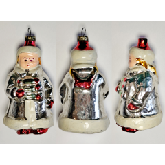 Rare 1950s Soviet Glass Ornament: The Snow Maiden (Snegurochka) Vintage #778-7