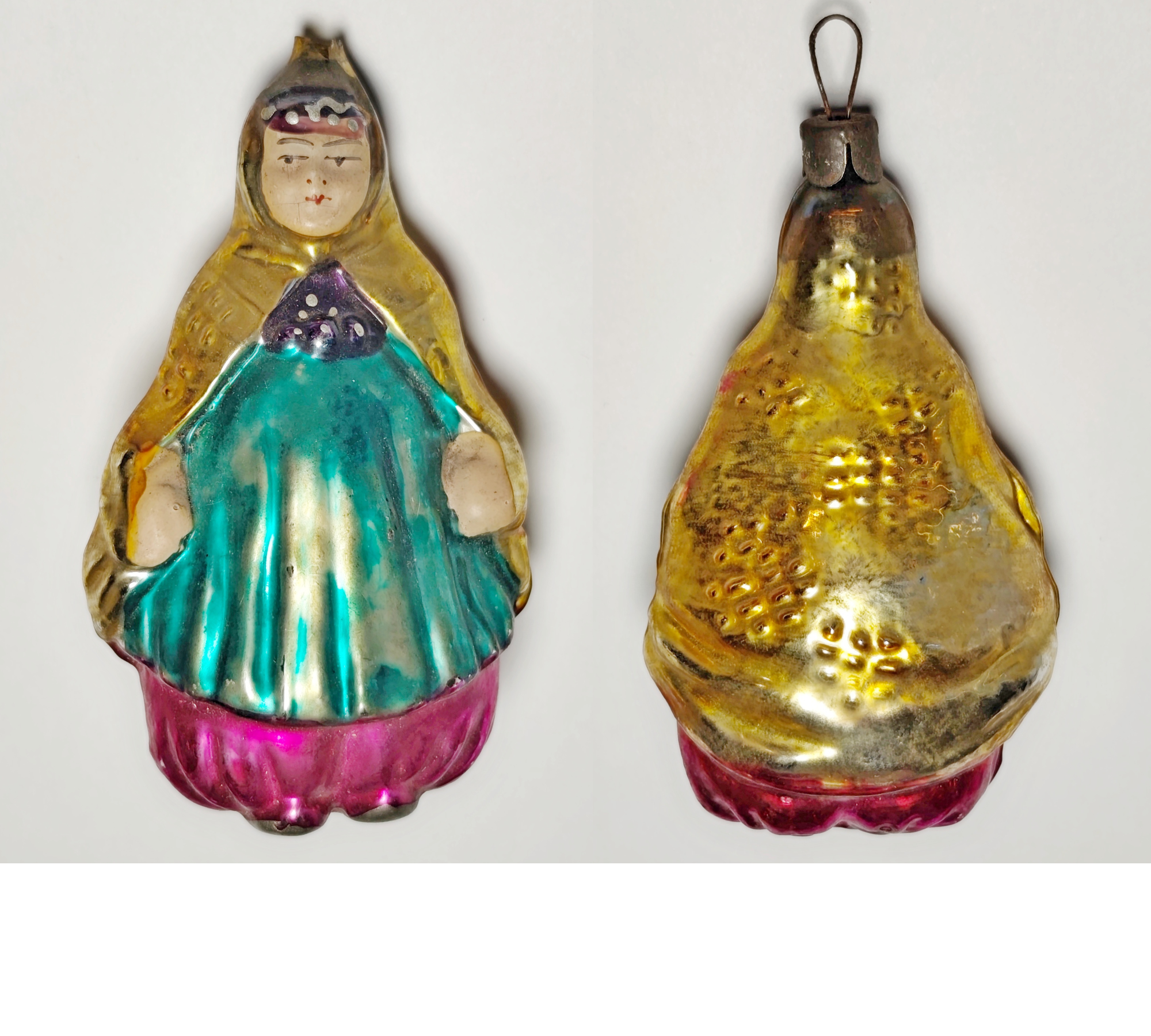 Antique Soviet Glass Ornament: Queen of Shamakhan (The Golden Cockerel Tale) #2005-55 Antique Soviet Glass Ornament: Queen of Shamakhan (The Golden Cockerel Tale) #2005-55
