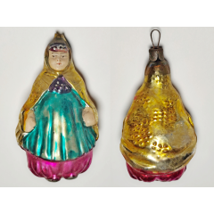 Soviet Glass Ornament Shamakhanskaya Tsaritsa Golden Cockerel Pushkin #2005-55