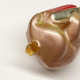 Soviet Glass Christmas Ornament: Musical Bear with Accordion (1950s Rare) #2007-99