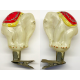 Rare Vintage Soviet Gold Glass Elephant Christmas Ornament #2004-23