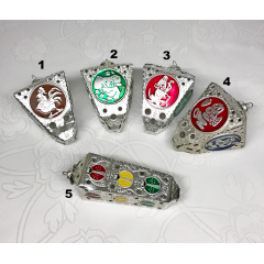Aluminum Lantern Ornament Rooster Bremen Musicians 1970s Mid-Century Style #712 Aluminum Lantern Ornament Rooster Bremen Musicians 1970s Mid-Century Style #712