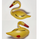 Antique Soviet Glass Christmas Ornament: Rare White Swan / Лебедь (1950s) #2004-22