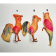 Soviet Spun Cotton Bird: Vintage Handmade Ornament 