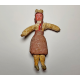 Soviet Spun Cotton Schoolgirl: Rare 1950s Ornament