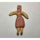 Soviet Spun Cotton Schoolgirl: Rare 1950s Ornament