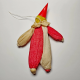 Soviet Papier-Mache Clown: Rare 1950s Crepe Paper Ornament