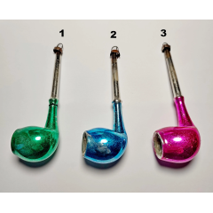 Vintage GDR Glass Smoking Pipe Ornament | Pick Your Color | East German DDR Decor Vintage GDR Glass Smoking Pipe Ornament | Pick Your Color | East German DDR Decor