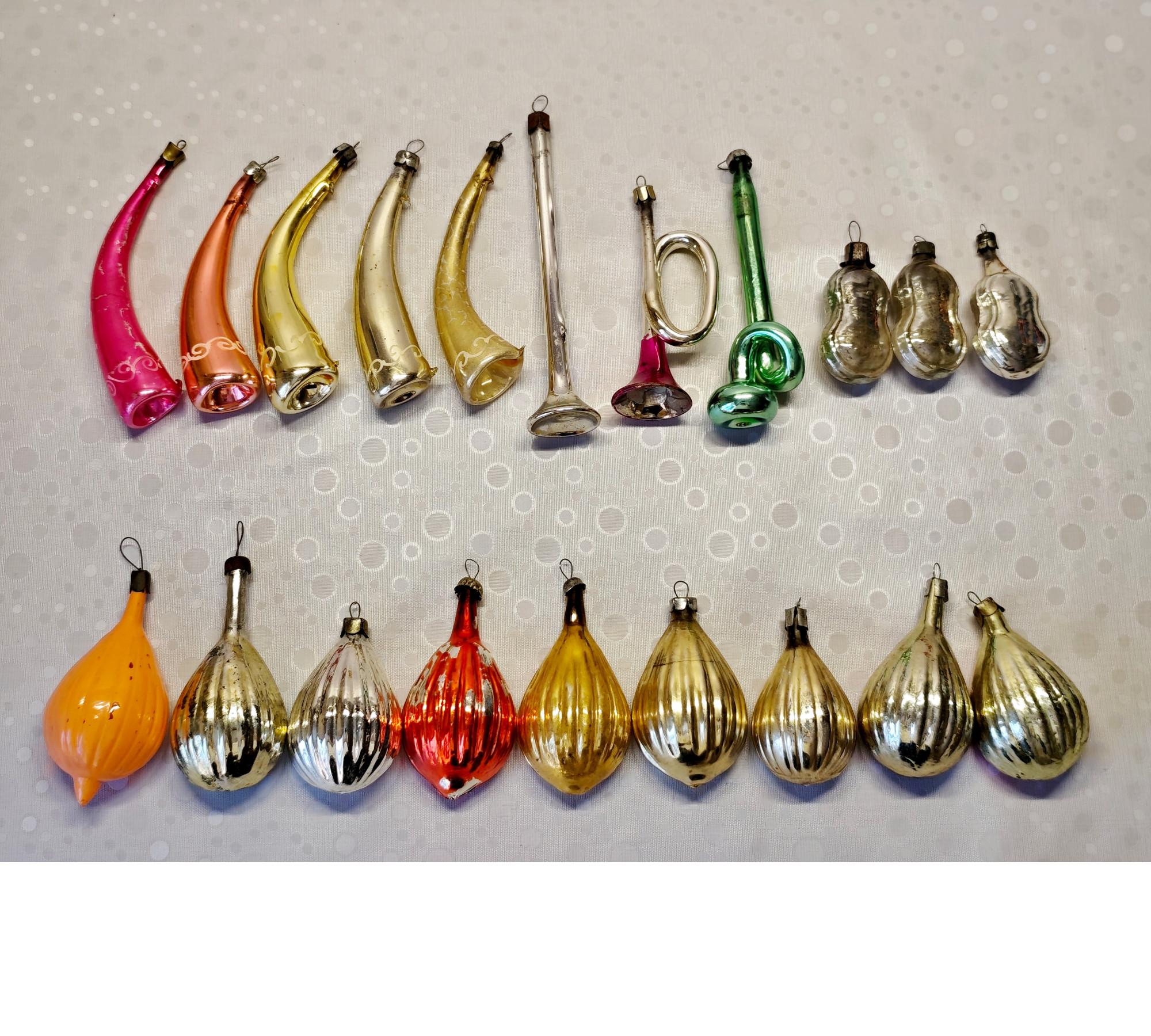 Soviet Glass Musical Instruments Christmas Ornaments (Pick Your Own) #782
