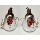 Vintage Soviet Mercury Glass Teapot Ornament #2004-6