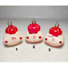 Soviet Era Mercury Glass Frog Head Christmas Ornaments | Hand-Painted Fairy Tale Character Tree Decoration | Vintage 1960s Rare Collectible #2003 Soviet Era Mercury Glass Frog Head Christmas Ornaments | Hand-Painted Fairy Tale Character Tree Decoration | Vintage 1960s Rare Collectible #2003