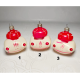 Vintage Soviet Mercury Glass Frog Head Ornaments #2003 