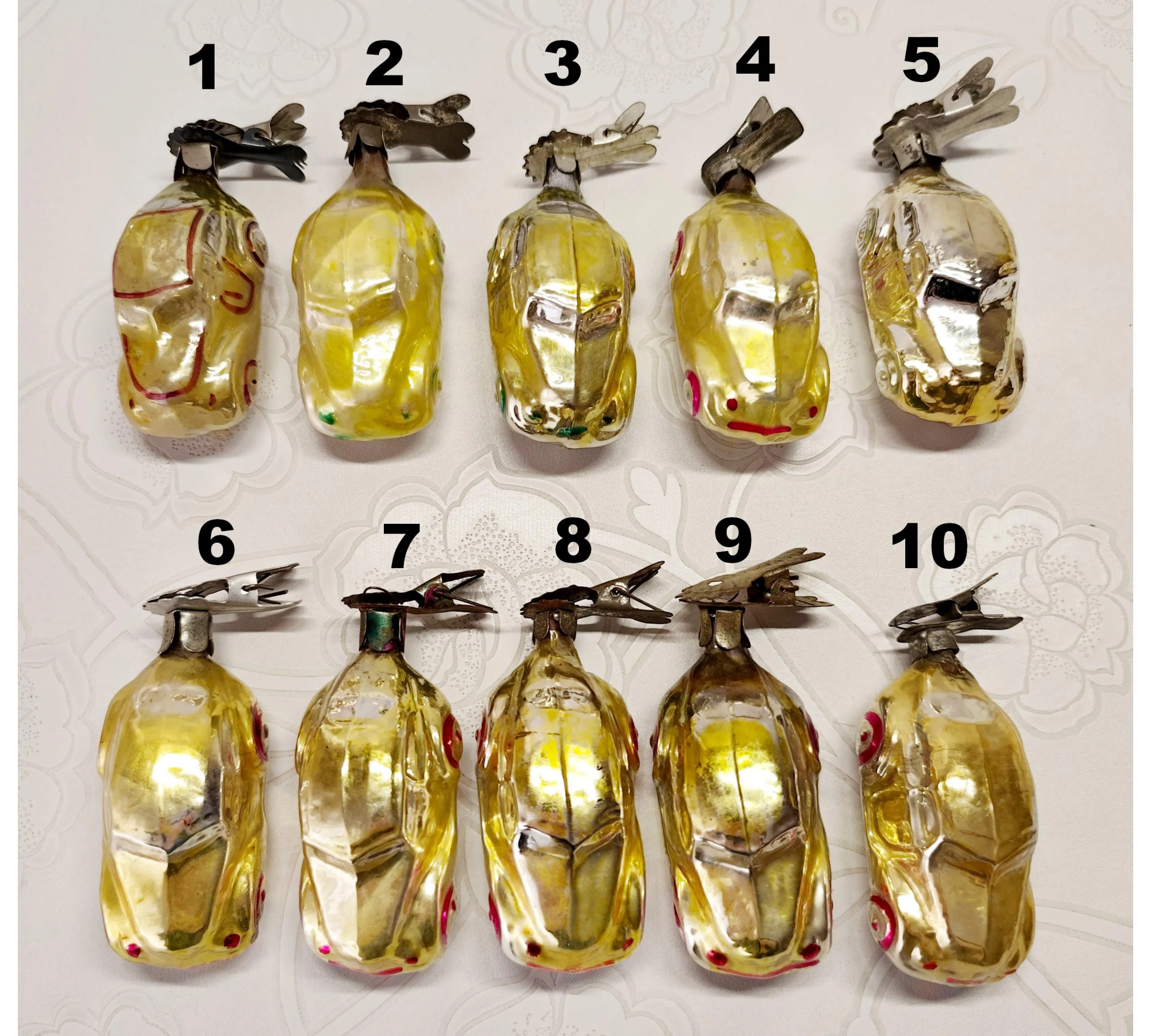 Soviet Glass Car & Truck Christmas Ornaments (Pick Your Own) #714 Soviet Glass Car & Truck Christmas Ornaments (Pick Your Own) #714