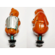 Soviet Glass Christmas Ornament: Musical Bear with Accordion (1950s Rare) #2007-6
