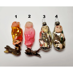 Soviet Glass Christmas Ornament Monkey with Stick Funny Animals Series Vintage #2007 Soviet Glass Christmas Ornament Monkey with Stick Funny Animals Series Vintage #2007