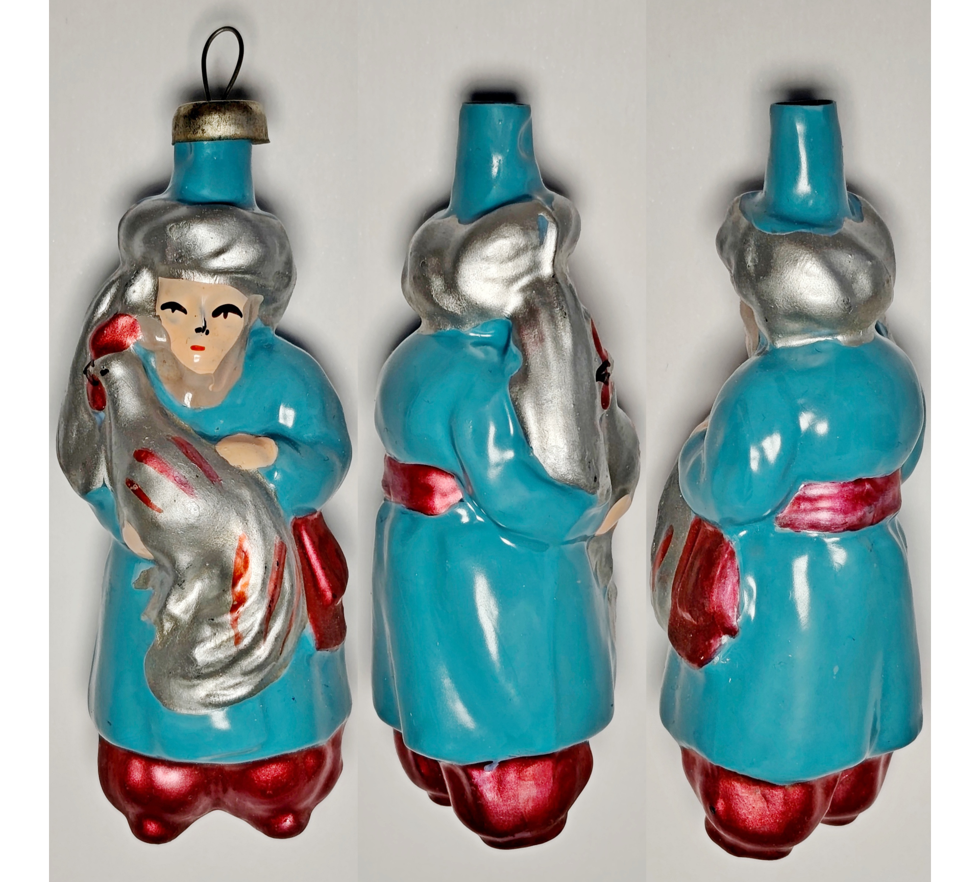 Soviet Glass Ornament: The Astrologer and the Golden Cockerel #2003-114 Soviet Glass Ornament: The Astrologer and the Golden Cockerel #2003-114