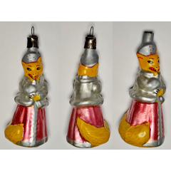 Soviet Glass Christmas Ornament Fox in Winter Coat Shuba Fairytale Vintage Lisa #2003-119 Soviet Glass Christmas Ornament Fox in Winter Coat Shuba Fairytale Vintage Lisa #2003-119