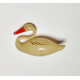 Antique Soviet Glass Christmas Ornament: Rare White Swan / Лебедь (1950s) #2010-26